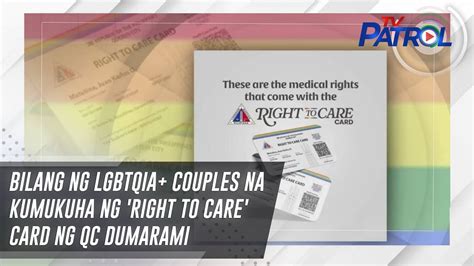 Bilang ng LGBTQIA+ couples na kumukuha ng 'Right to Care' .